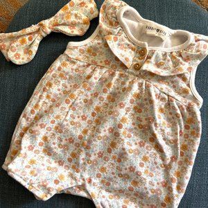 2 pack of baby rompers